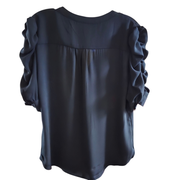 New York & Company Black Button-Up Blouse - Picture 7 of 9